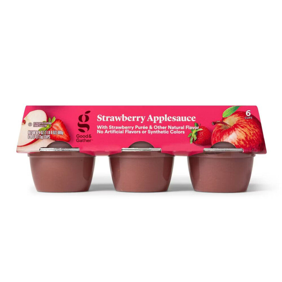 Good & Gather Strawberry Applesauce Cups 6ct