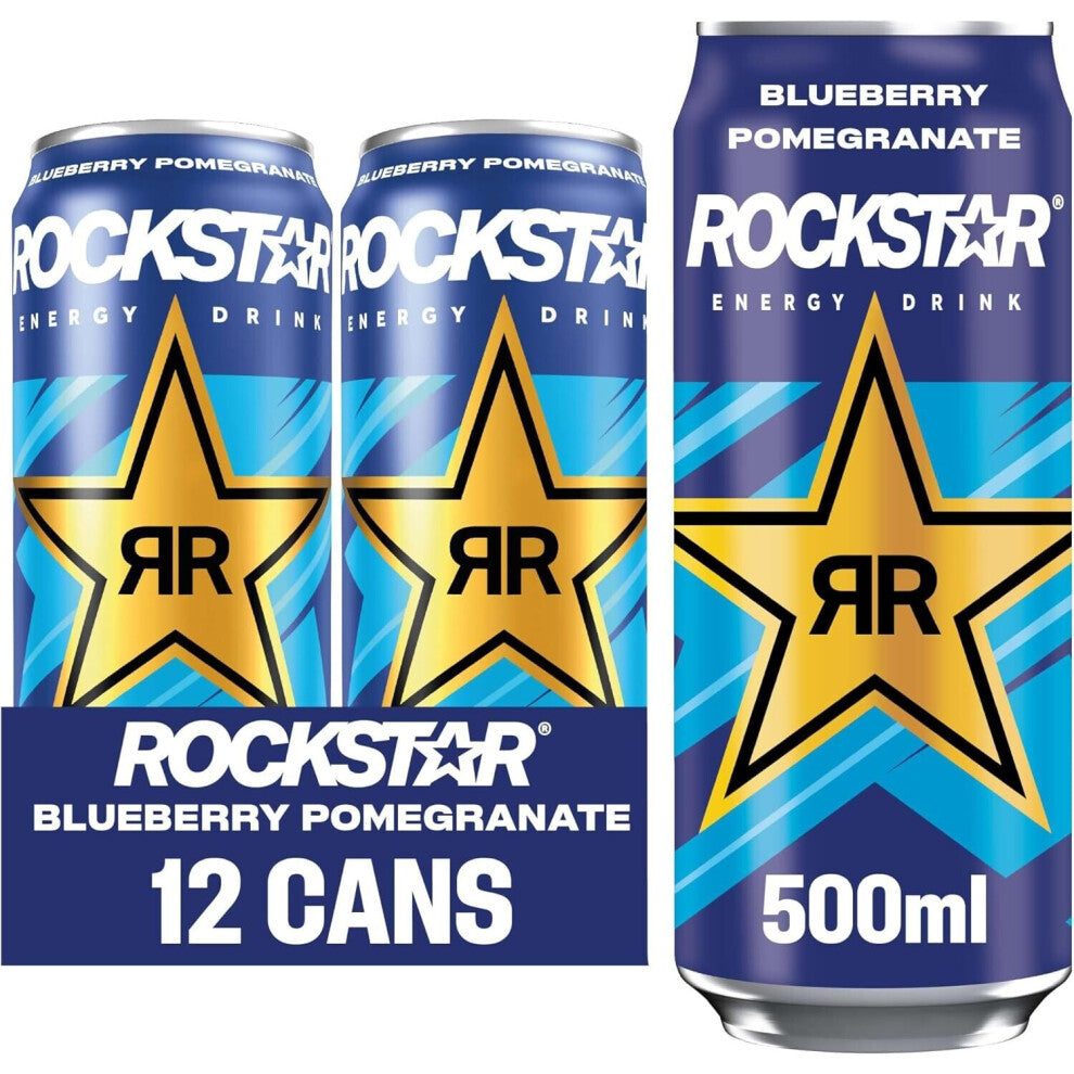 Rockstar XDurance Energy Drink, Blueberry Pomegranate and Acai, Non-Alcoholic