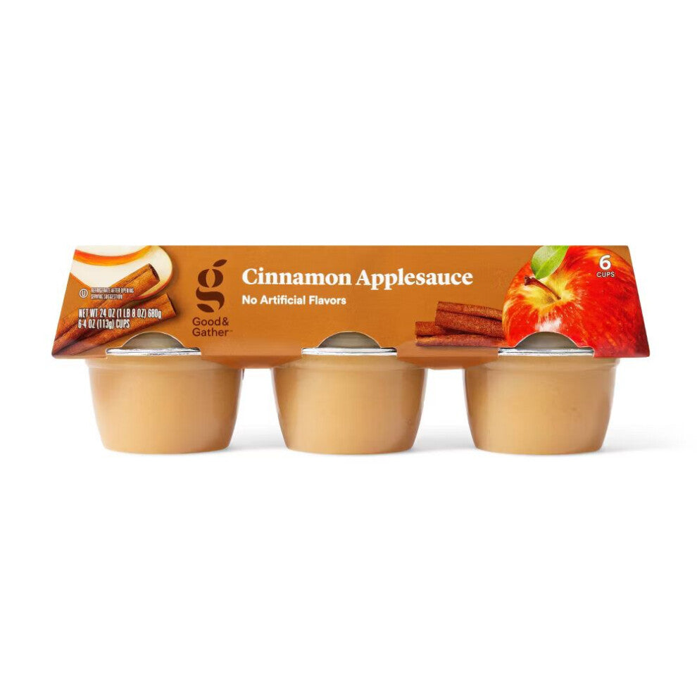 Good & Gather Cinnamon Applesauce Cups 6ct
