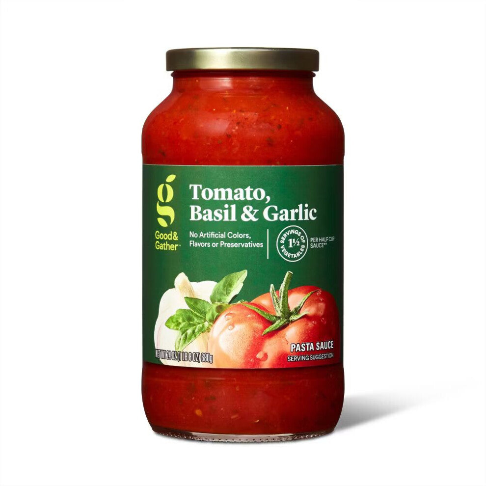 Good & Gather Tomato, Basil & Garlic Pasta Sauce 24oz