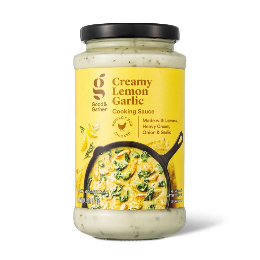 Good & Gather Creamy Lemon & Garlic Cooking Sauce 14.5oz