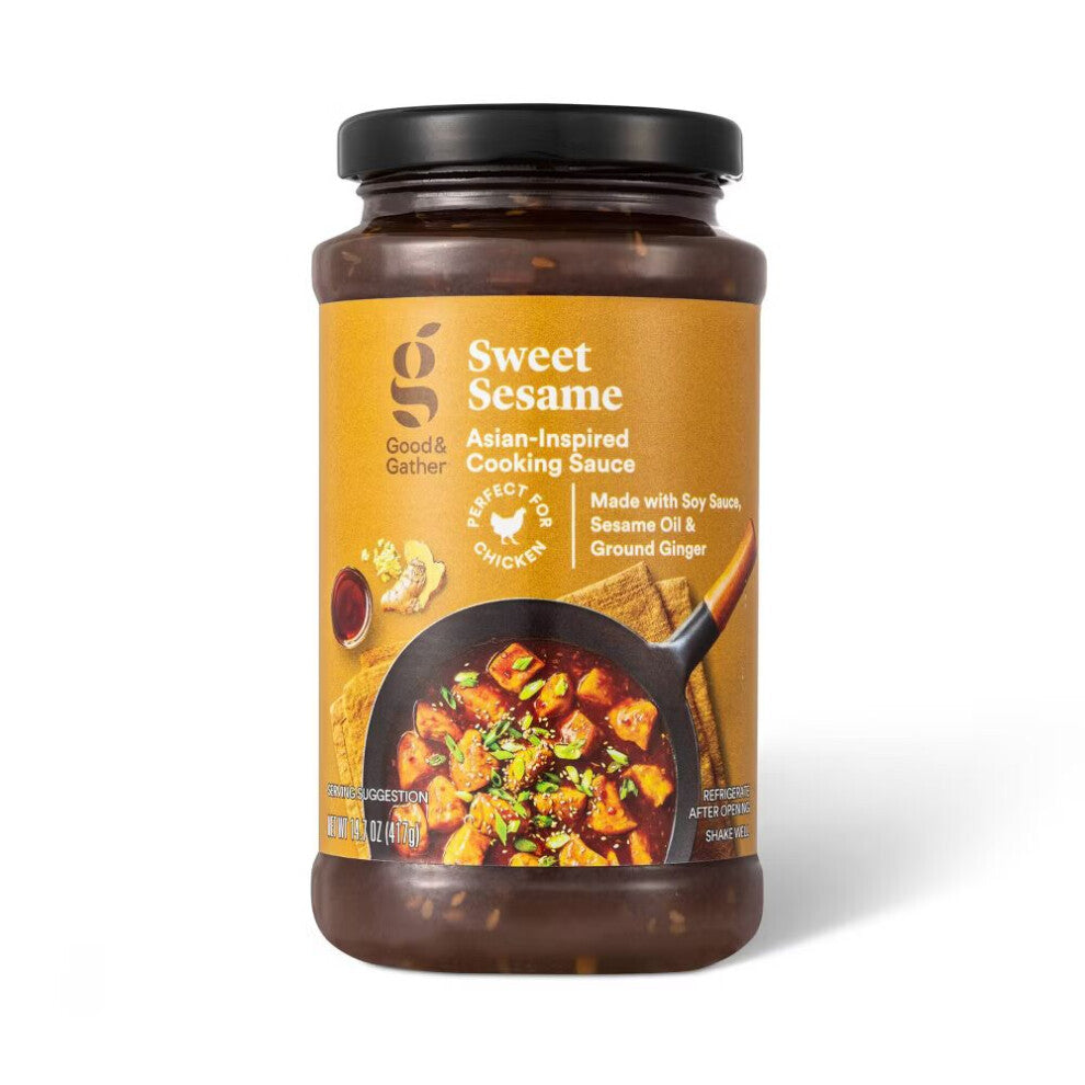 Good & Gather Sweet Sesame Asian-Inspired Cooking Sauce 14.7oz
