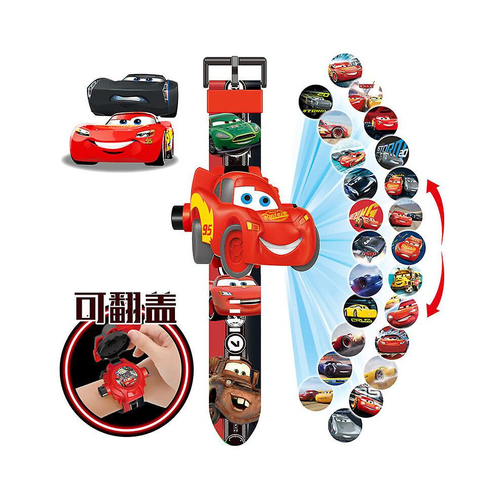 Cars Watches Children's Toys Projection Watches Cartoon Electronic Watches Birthday Gifts