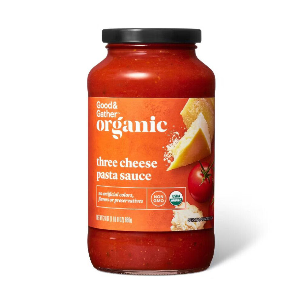 Good & Gather Organic Three Cheese Pasta Sauce 24oz