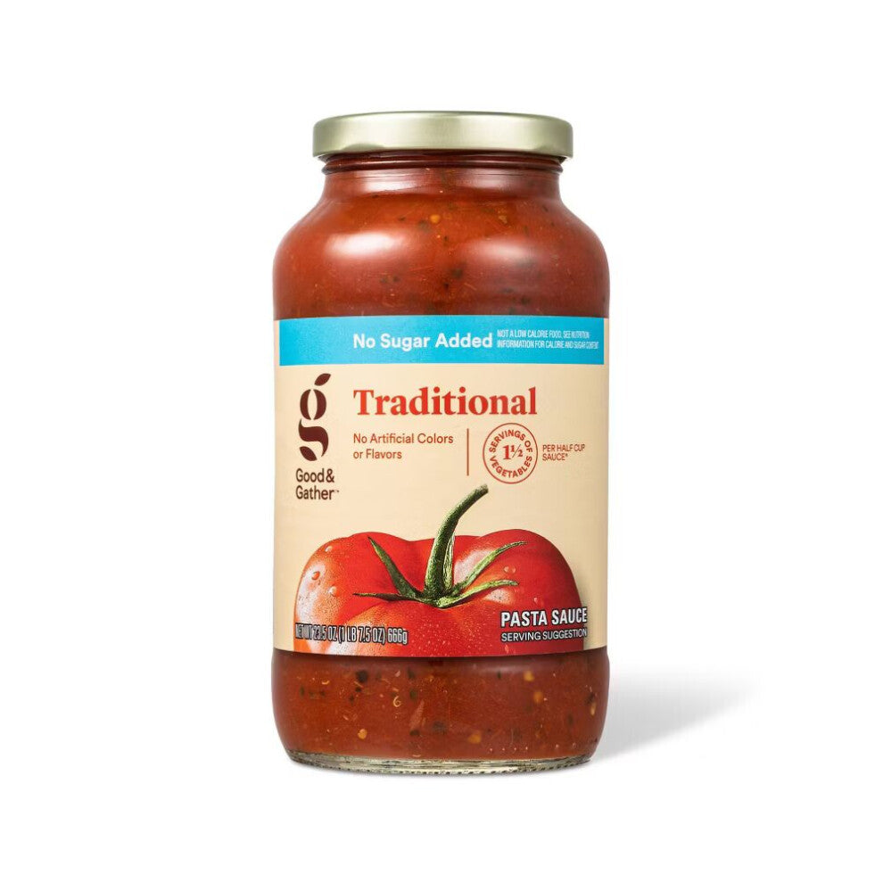 Good & Gather Traditional Pasta Sauce No Sugar Added 24oz