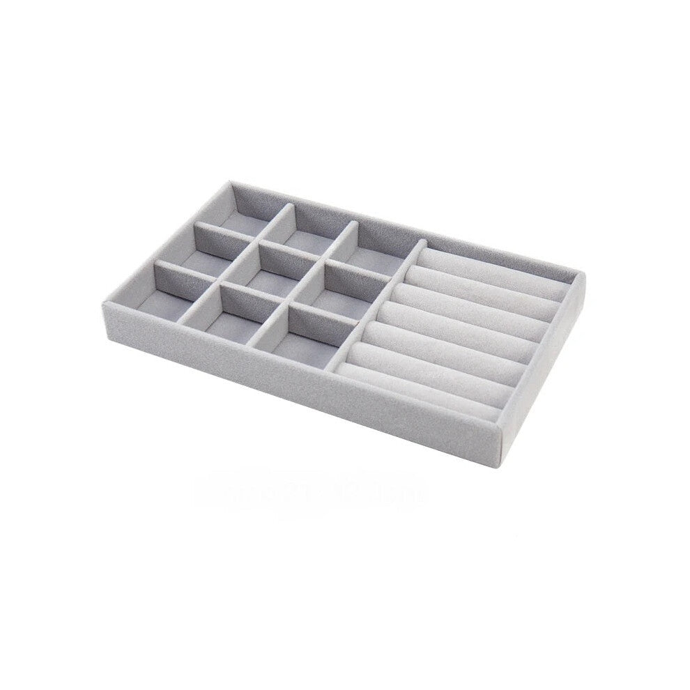 Veile Studios Jewelry Storage Gray Design Display Tray Drawer Jewellery Holder For Rings Earrings Necklaces Bracelets Jewellery Holders & Organisers