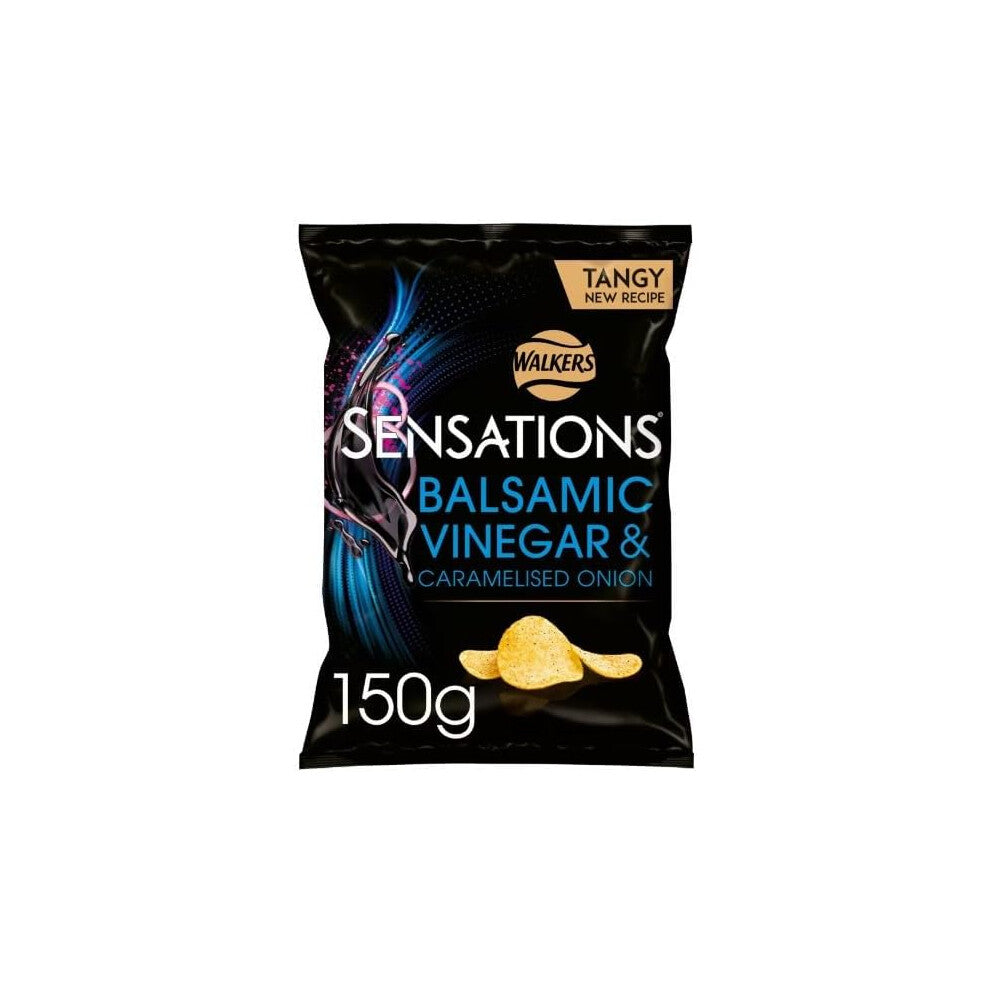 (Pack Of 6) Walkers Sensations Balsamic Vinegar & Onion 150g