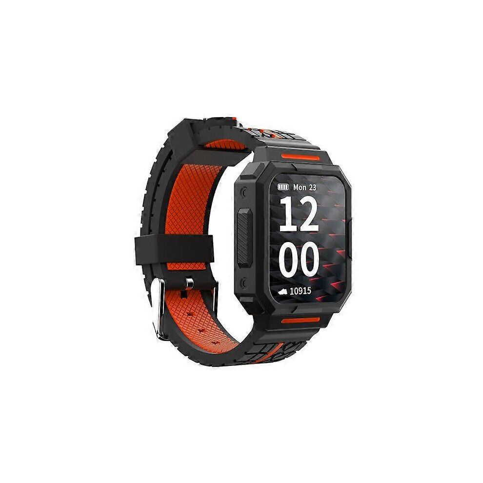 (Orange) Ideapro C1 1.69'' Hd Ips Full Touch Screen Smart Sport Watch Bluetooth Heart Rate Blood Pressure Sleep Monitor Ota Weather Alarm