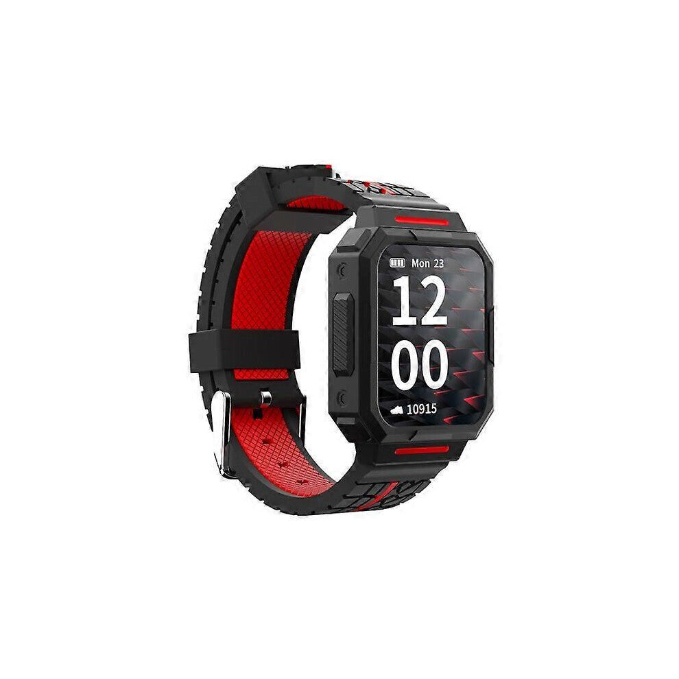 (Red) Ideapro C1 1.69'' Hd Ips Full Touch Screen Smart Sport Watch Bluetooth Heart Rate Blood Pressure Sleep Monitor Ota Weather Alarm