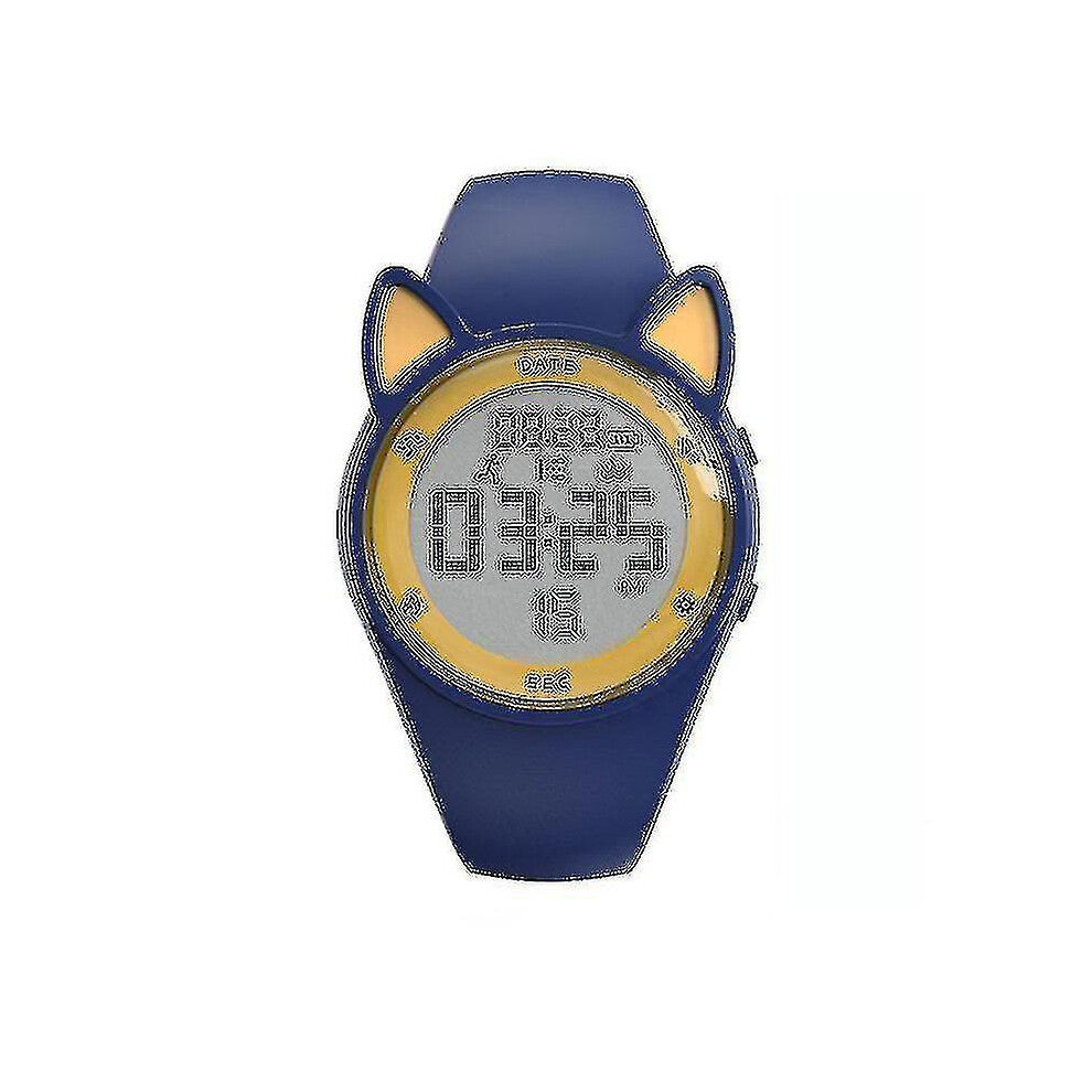 (Blue) Digital Watch Kids Sports Watches Fitness Tracker With R