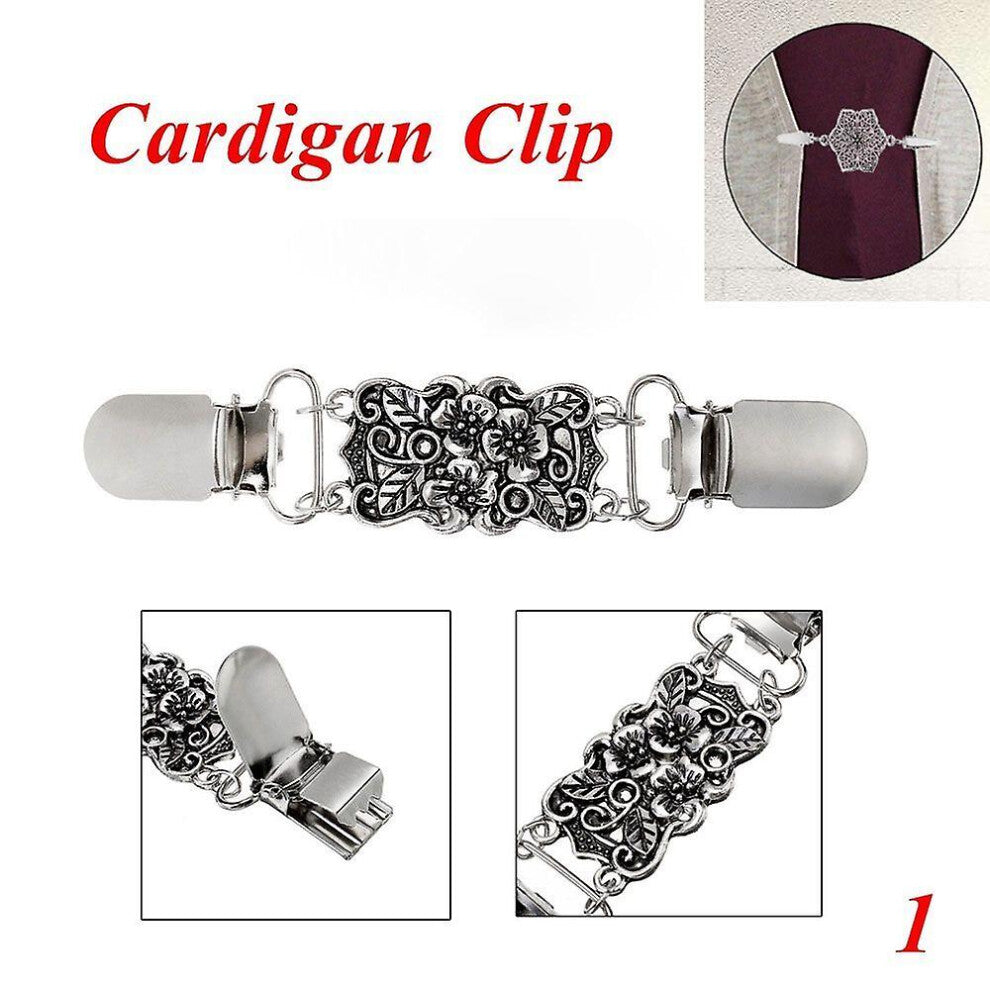 (1) Shirt Collar Cardigan Clip Shawl Brooch Duck Clip Clasps Sweater Blouse Pin