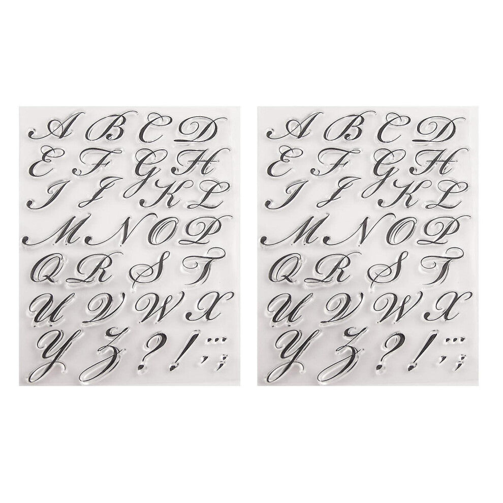 (2pcs) Fondant Letter Mold Candy Making Tools Silicone Alphabet Molds Cake Decorating