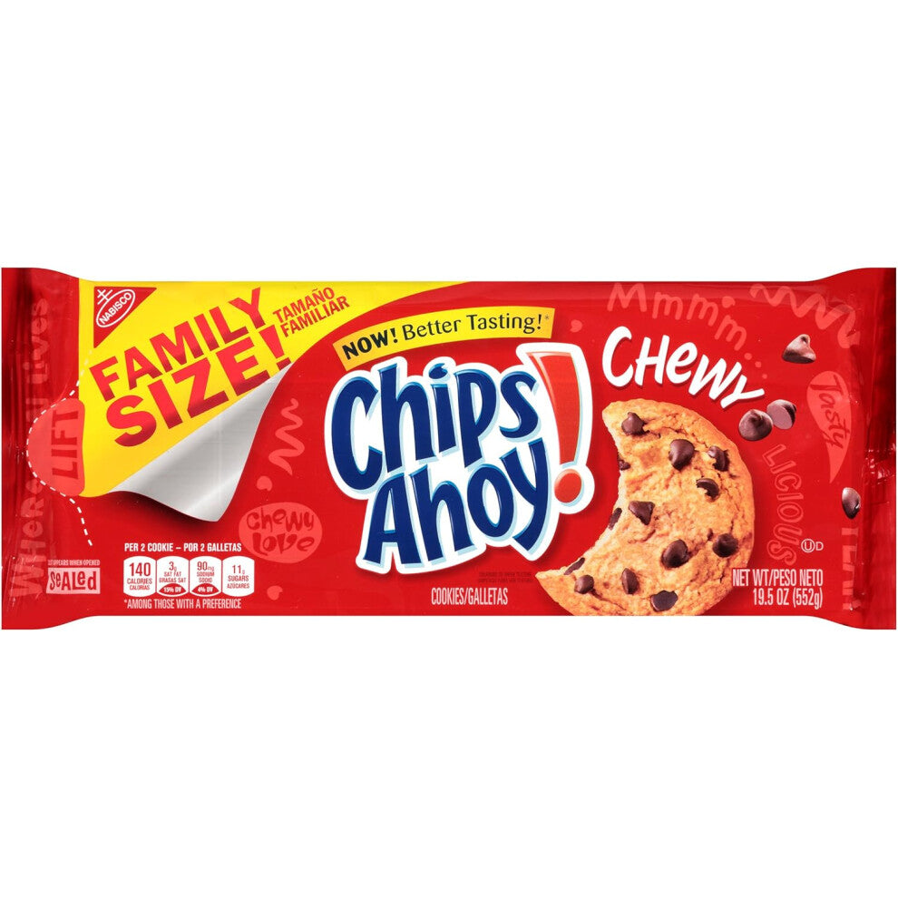 Chips Ahoy! Chewy Chocolate Chip Cookies - Family Size - 19.5oz