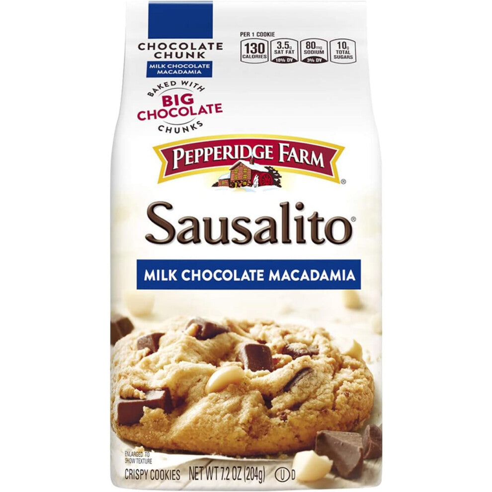 Pepperidge Farm Sausalito Milk Chocolate Macadamia Cookies - 7.2oz