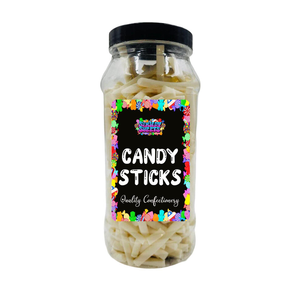 Candy Sticks Retro Sweets Gift Jar