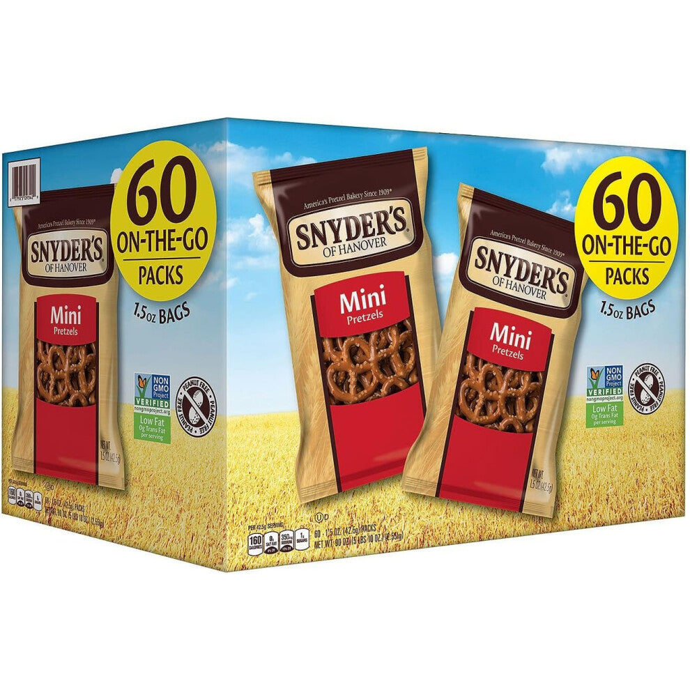 Snyder's Mini Pretzels - 60 Count