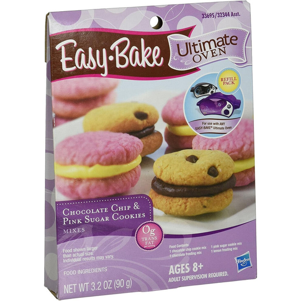 Easy Bake Ultimate Oven Chocolate Chip & Pink Sugar Cookies - 3.2oz