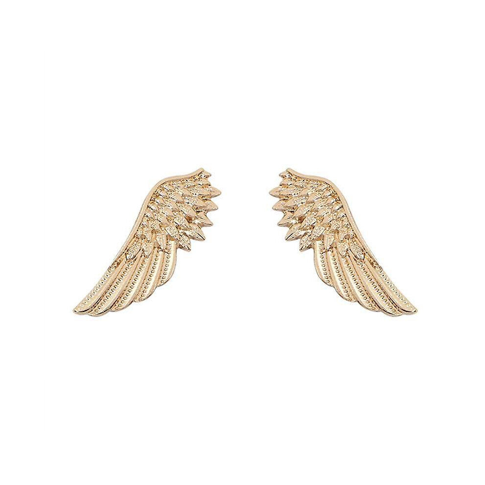 (BQ0329-gold) Tie Clip Wing Brooches 2018 Fashion Clothes Jewelry Personality Cufflinks Clip Women's Shirts Buttoned Pin Male Accessories