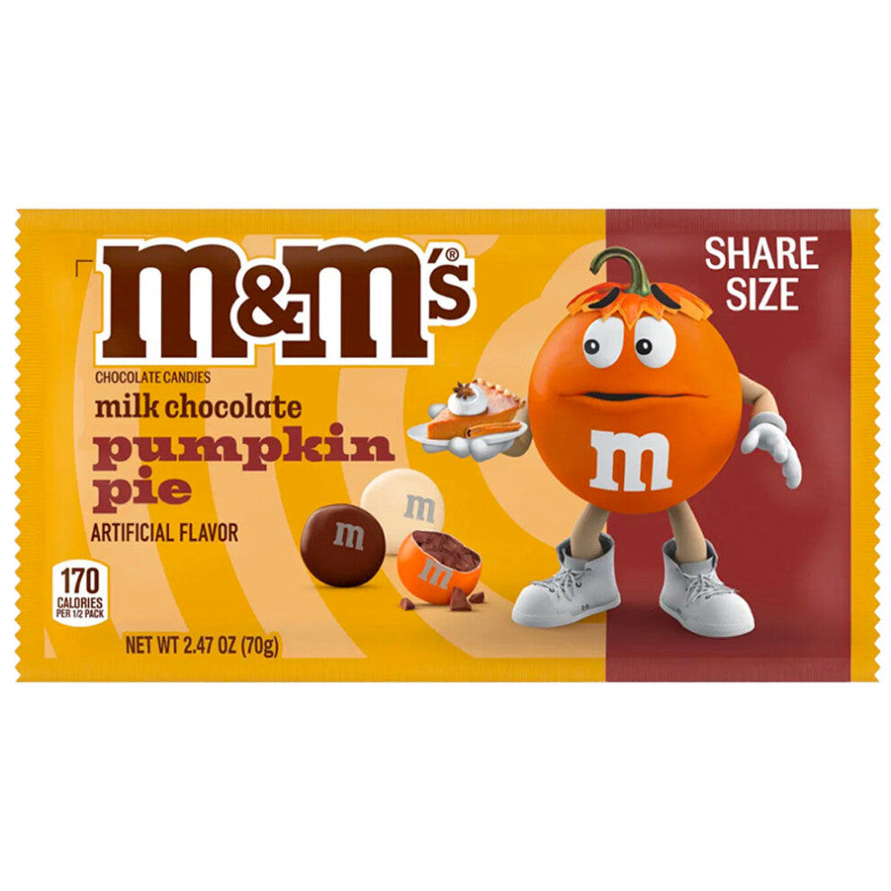 M&M's Milk Chocolate Pumpkin Pie – Share Size 70g Candy Treat