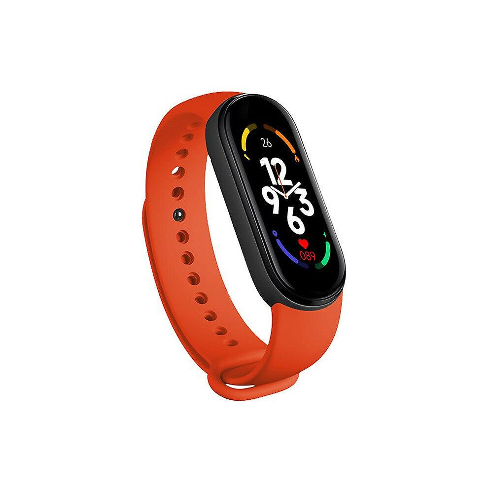 (Red) Children's Wrist Watches Waterproof Adult Kids Tracker Heart Rate Blood Pressure Monitor Smart Bracelet Sport Smartband