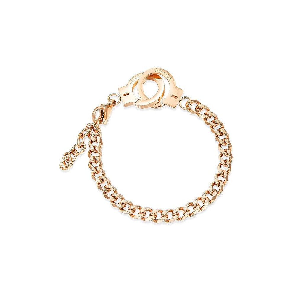 Handcuff Bracelet, Mini Handcuff Bracelet Stainless Steel Anklet Friendship Statement Cuban Hand Cuffs Ankle Bracelets for Women Men