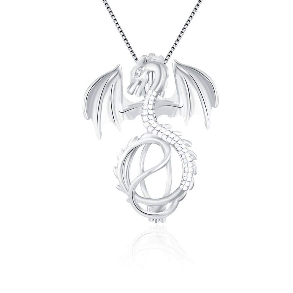 LGSY Dragon Cage Pendants for Pearl Jewelry Making Sterling Silver  Design Pearl Cage Pendants for Women