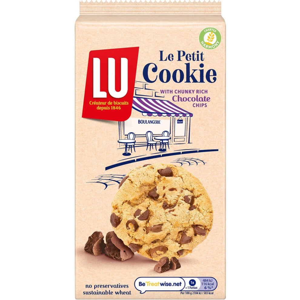 (Pack Of 6) LU Cookie with Chunky Rich Chocolate Chips 184g