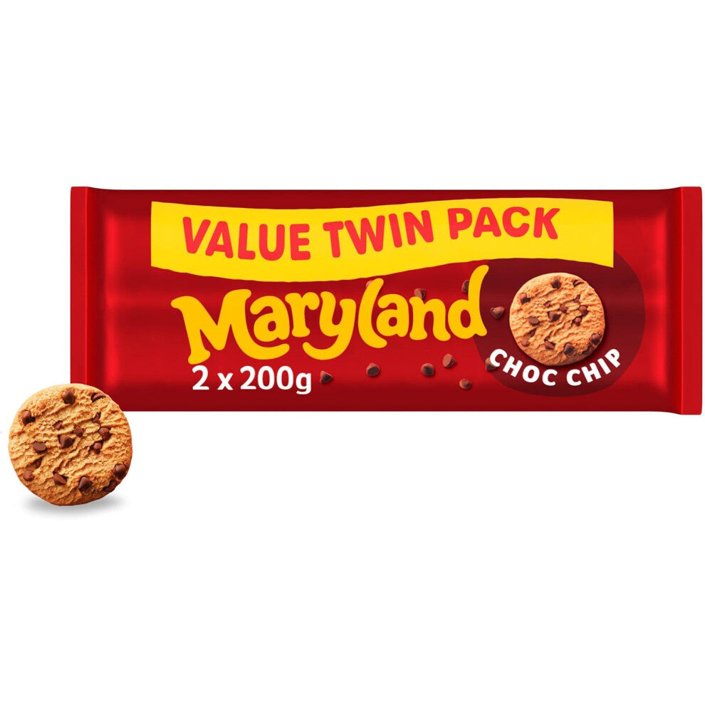 (Pack Of 4) Maryland Cookies Chocolate Chip Twin Pack 200g