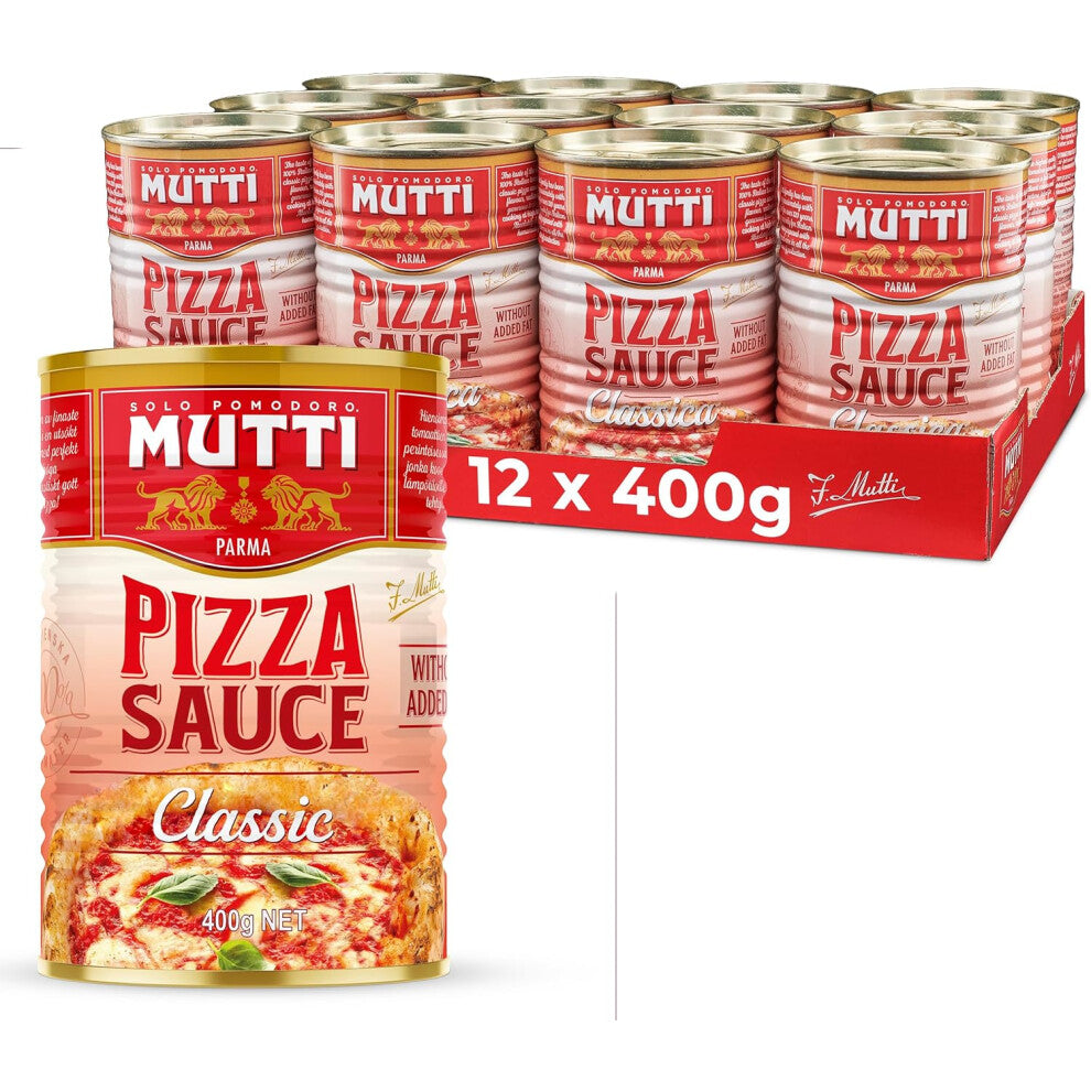 Mutti Pizza Sauce Classica Pizza Sauce 400g (Pack of 12)  Mutti Pizza Sauce Classica Is Made with Sun-Ripened