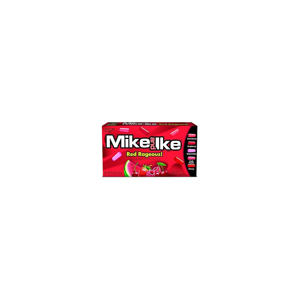Mike & Ike Red Rageous Assorted Fruit Chewy Candy  Pack of 12