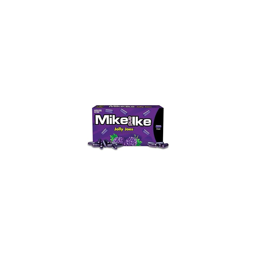 Mike & Ike Jolly Joes Grape Chewy Candy- Pack of 12