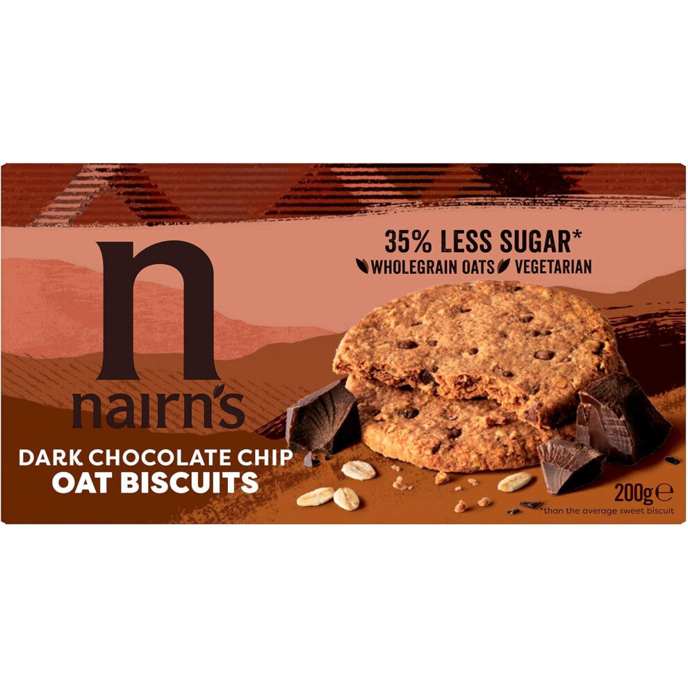 ( Pack Of 4) Nairn's Dark Chocolate Chip Oat Biscuit 200g