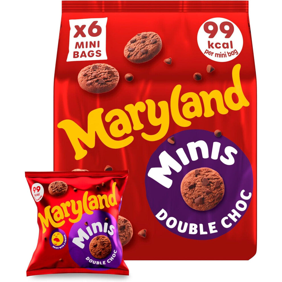 (Pack Of 2) Maryland Minis Cookies Double Choc x6 118.8g
