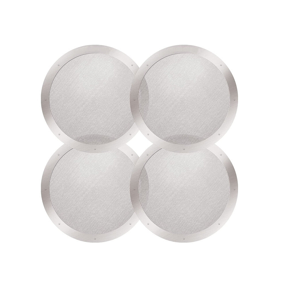 4-Pack Reusable Stainless Steel Filters for Coffee Makers