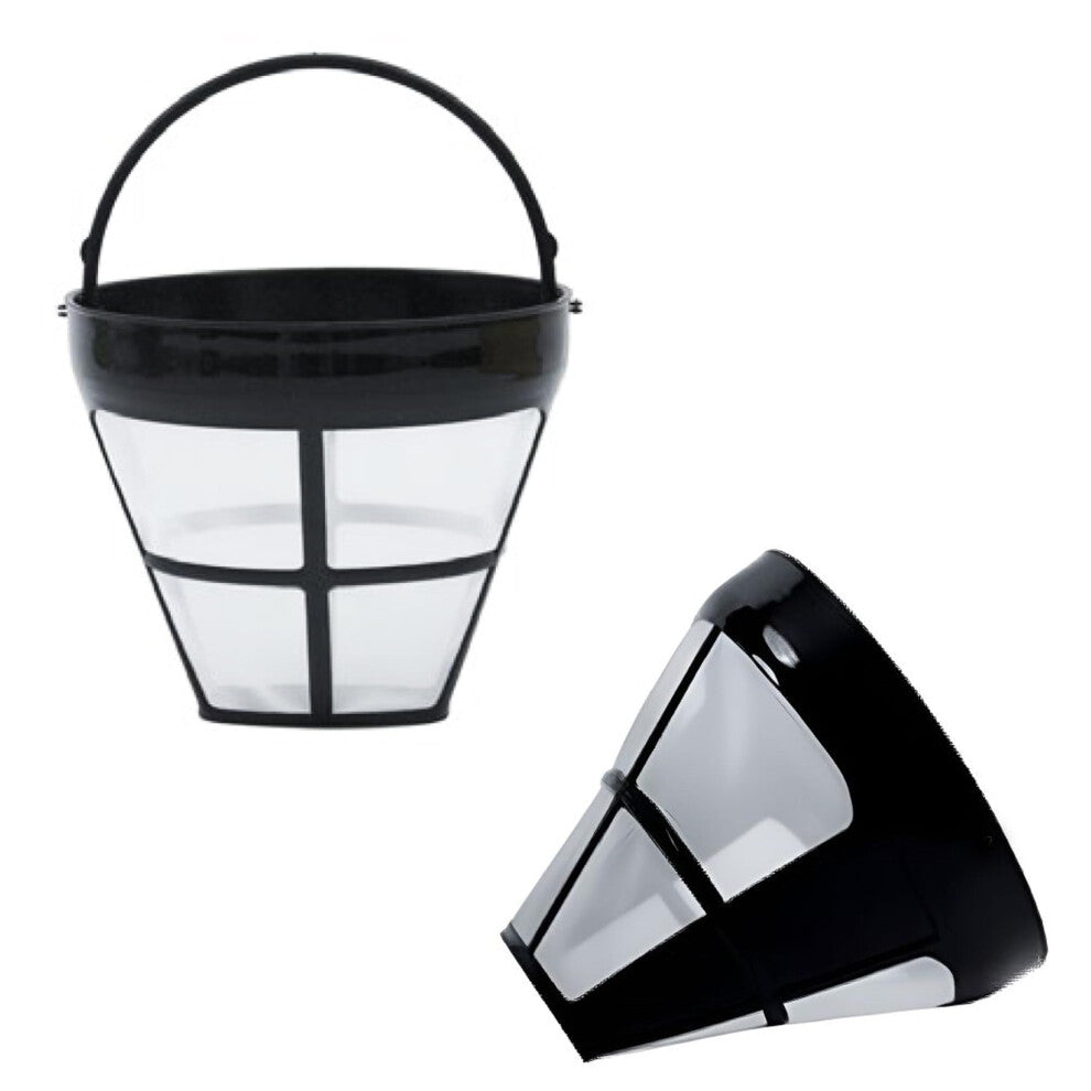 GOLDTONE Reusable (2 Pack) 8-12 Cup #4 Cone Nylon Coffee Filter fits Ninja Coffee Makers and Brewers BPA Free