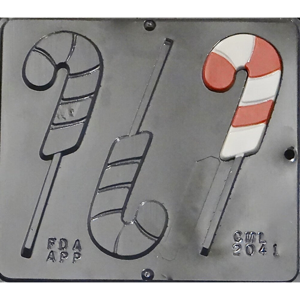 Candy Cane Lollipop Lollipops Chocolate Candy Mold Christmas 2041