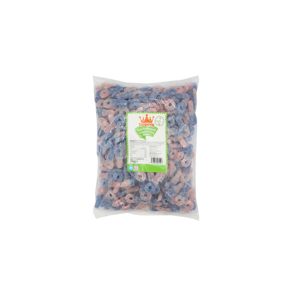 Kingsway Vegan Fizzy Bubblegum Tongue Painting Dummies 3kg
