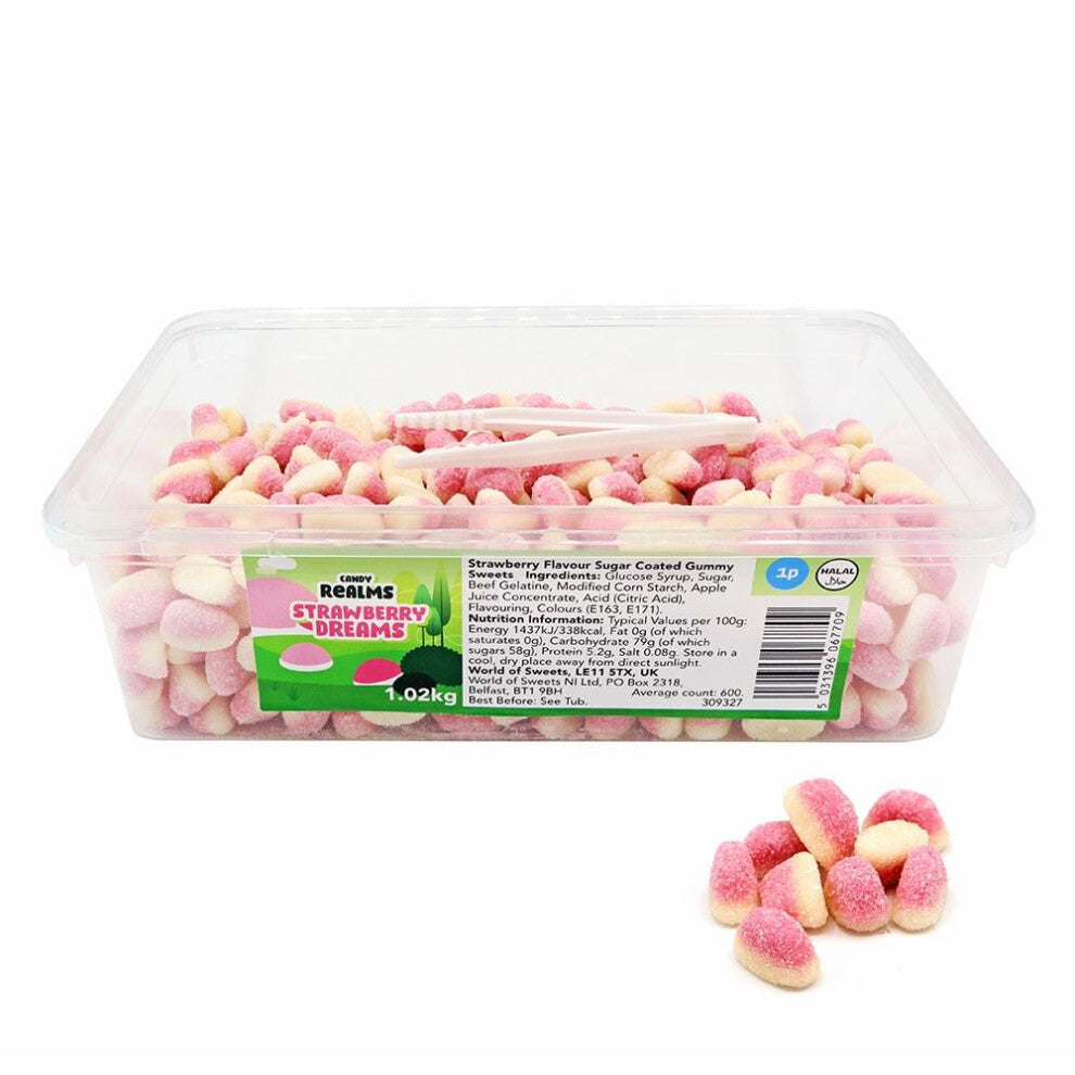 Candy Realms Strawberry Dreams 1.02KG Tub