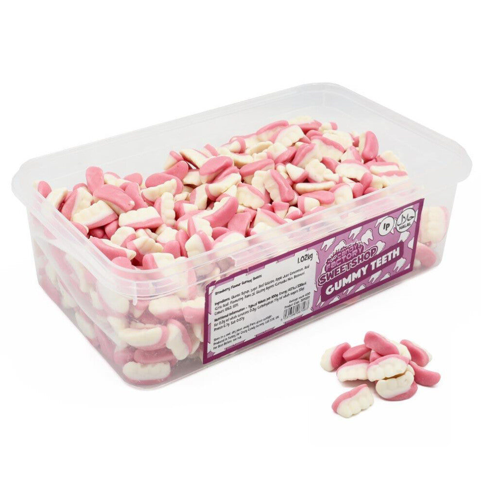 Candy Realms Gummy Teeth 1.02KG Tub