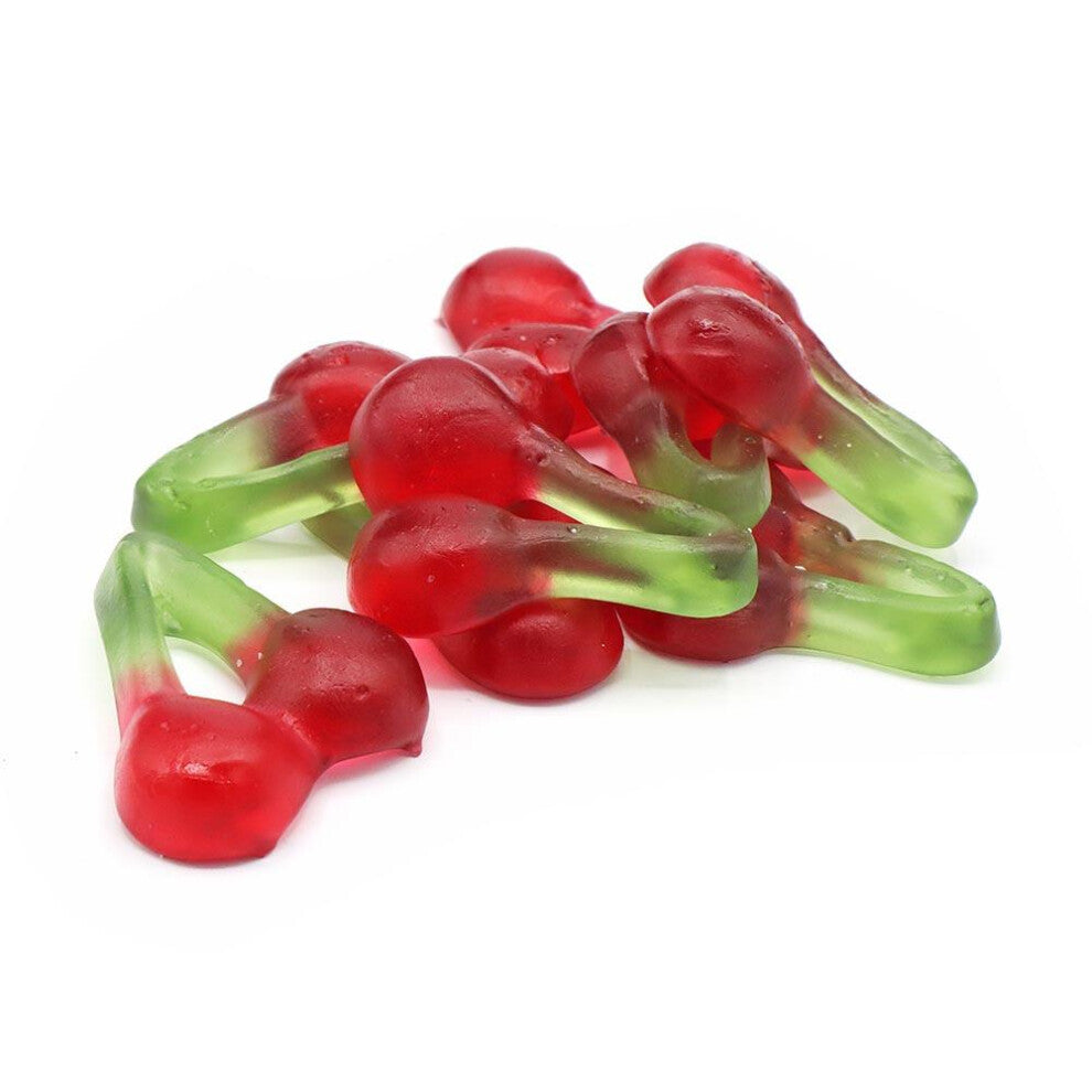 Candy Realms Twin Cherries 1.08KG Tub -Cherry Flavour Gummy Sweets