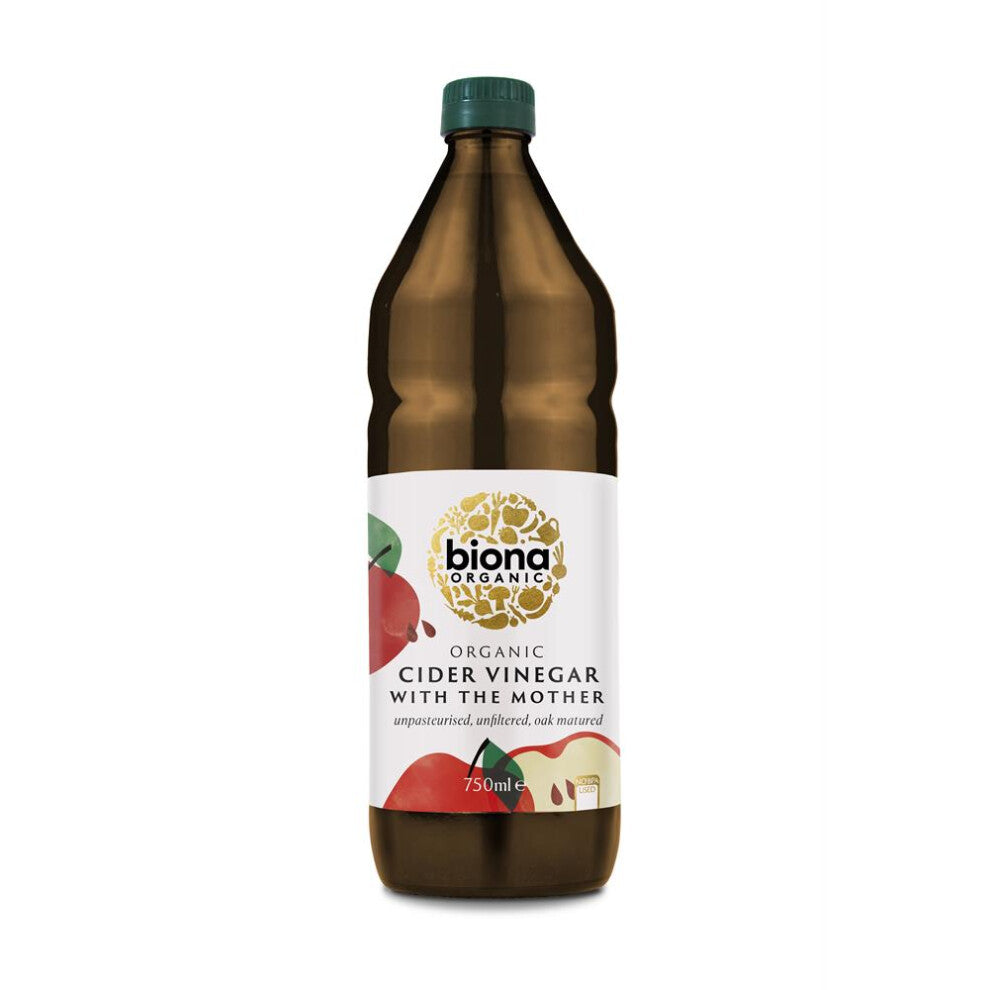 Biona Organic Cider Vinegar Unfiltered with Mother 750 ml (Pack of 6