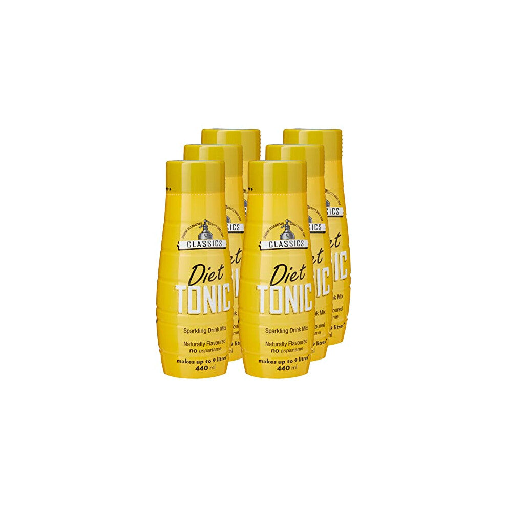 SodaStream Flavours Classic Diet Tonic Mix, Fizzy Drink Maker Concentrate, Aspartame Free SodaStream Syrup, Sparkling Water Flavouring, Slimline Tonic