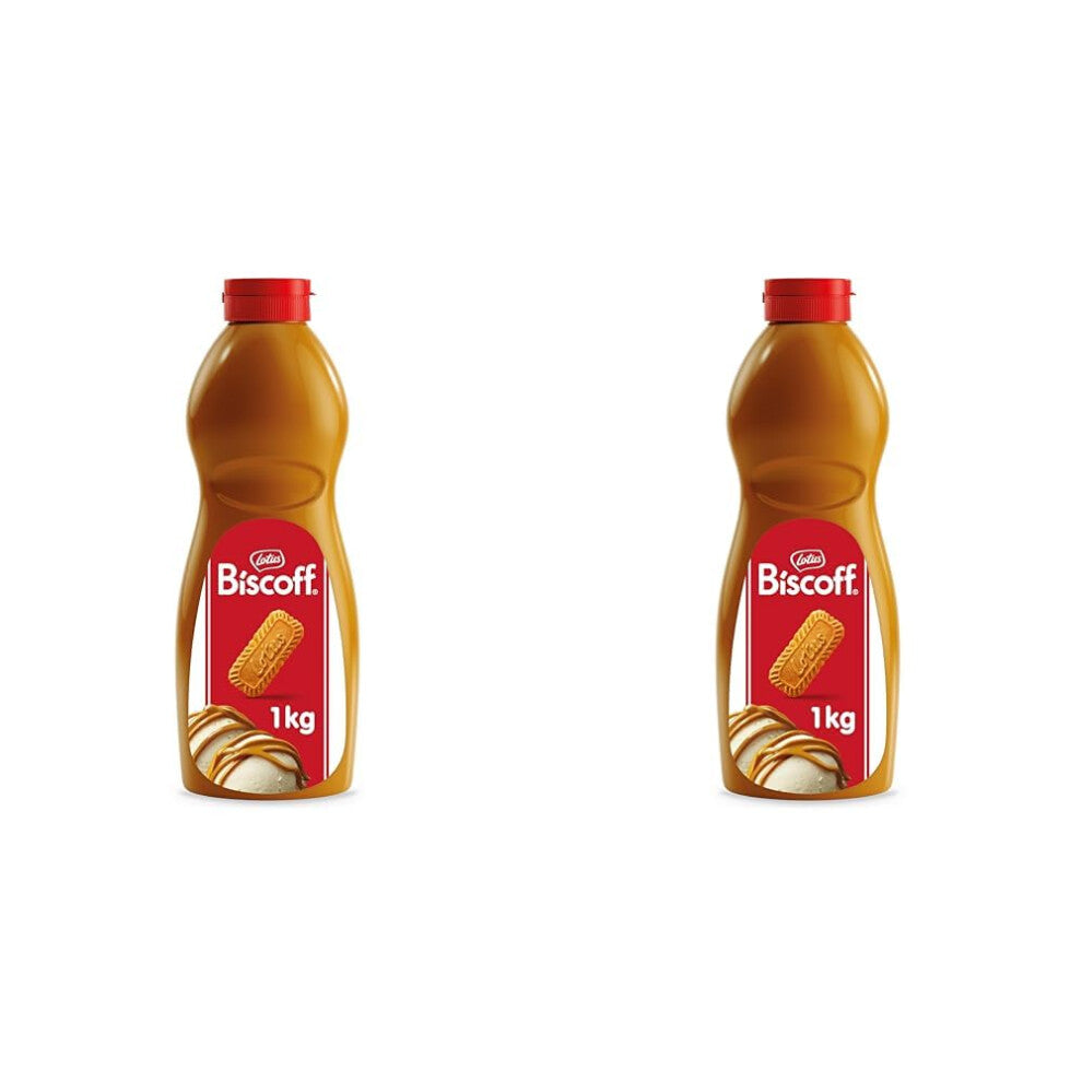 Lotus Biscoff - Sweet Spread Topping - Caramelised biscuit flavor - Vegan - No colours or added flavours - 1L (Pack of 2)