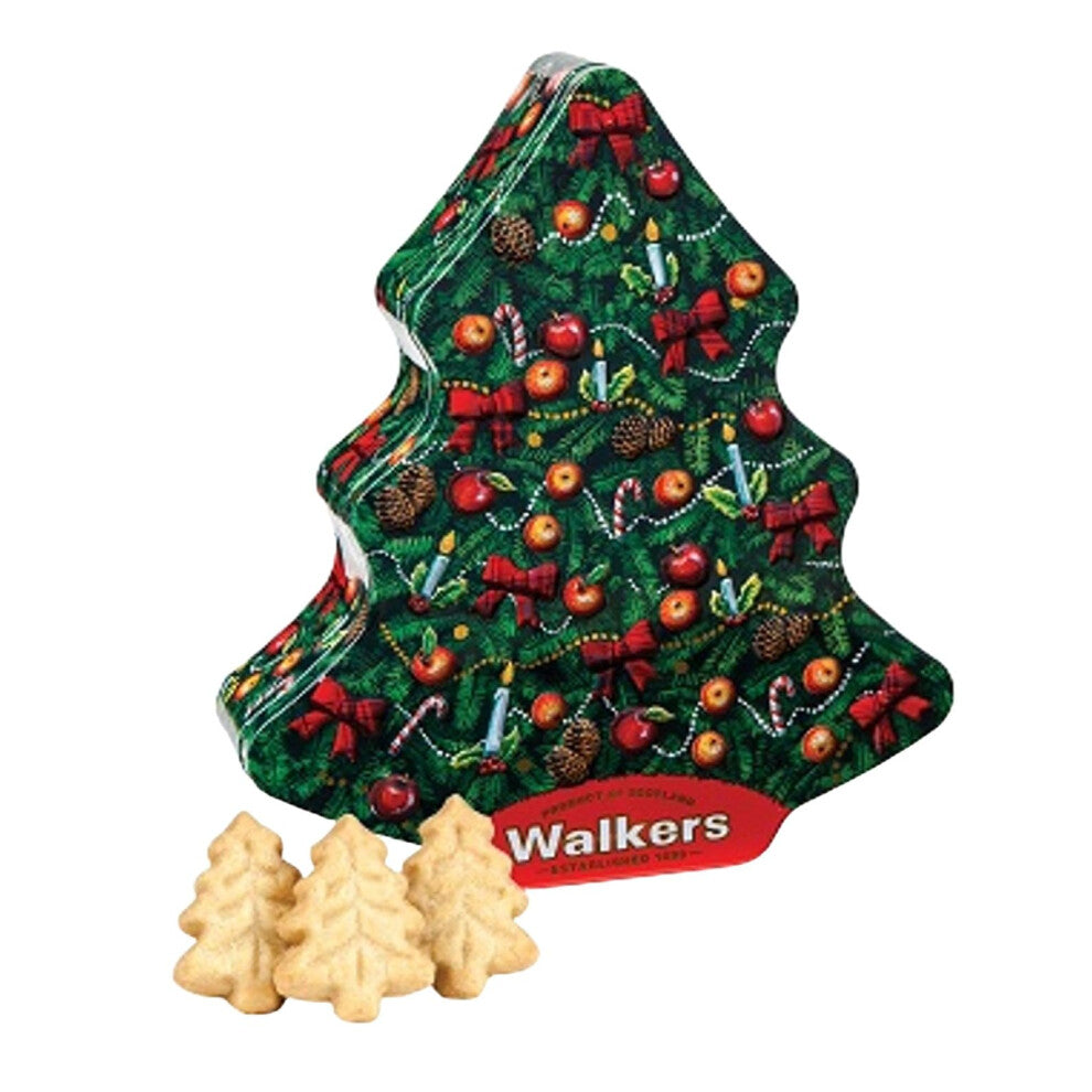 All Butter Shortbread Christmas Trees Biscuit | Walkers Shortbread | Christmas Biscuit Tin | Xmas Gifts | 225g