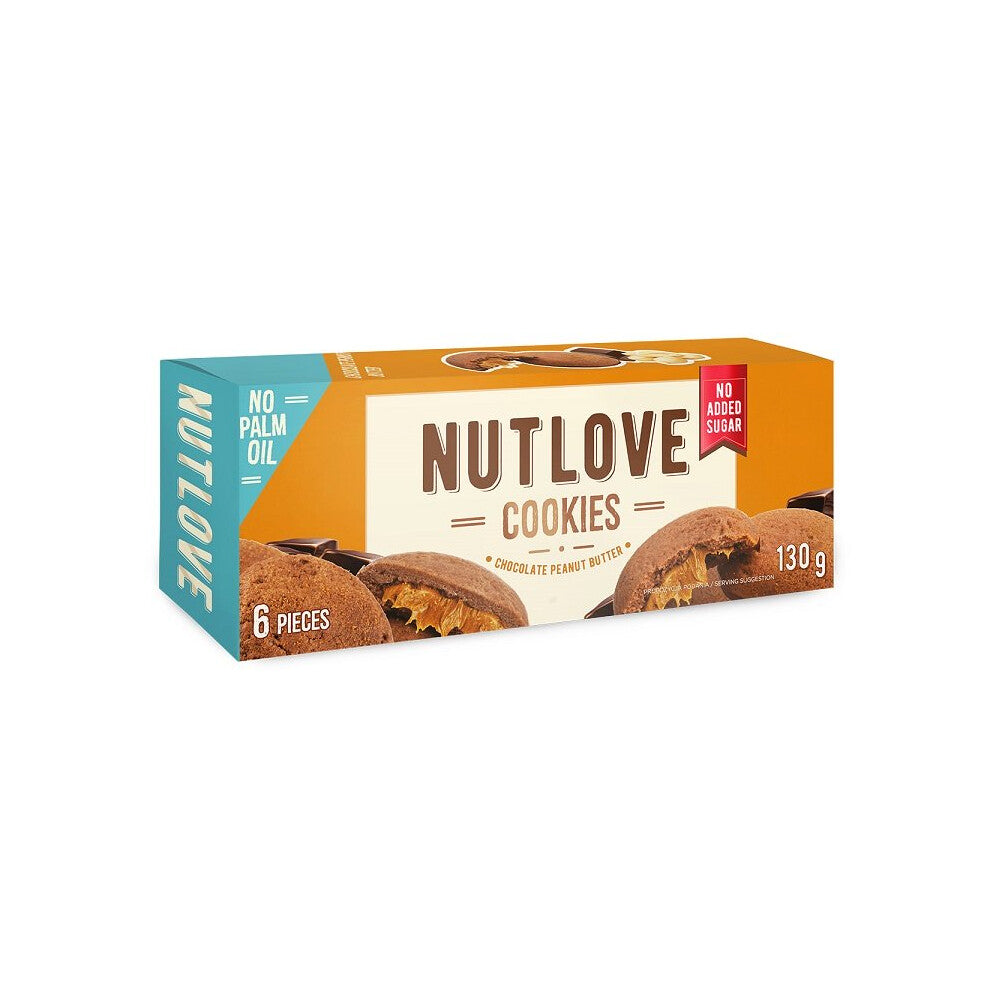 Nutlove Cookies, Chocolate Peanut Butter - 6 cookies