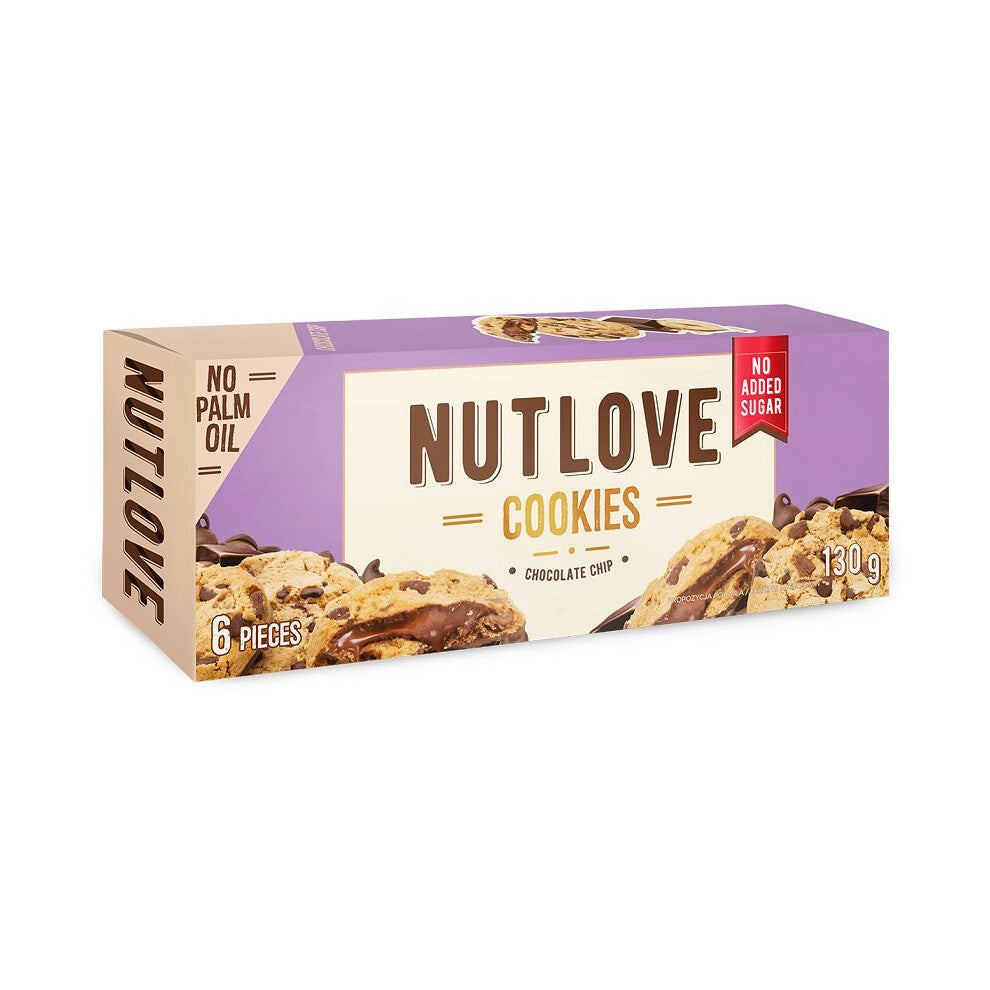 Nutlove Cookies, Chocolate Chip - 6 cookies
