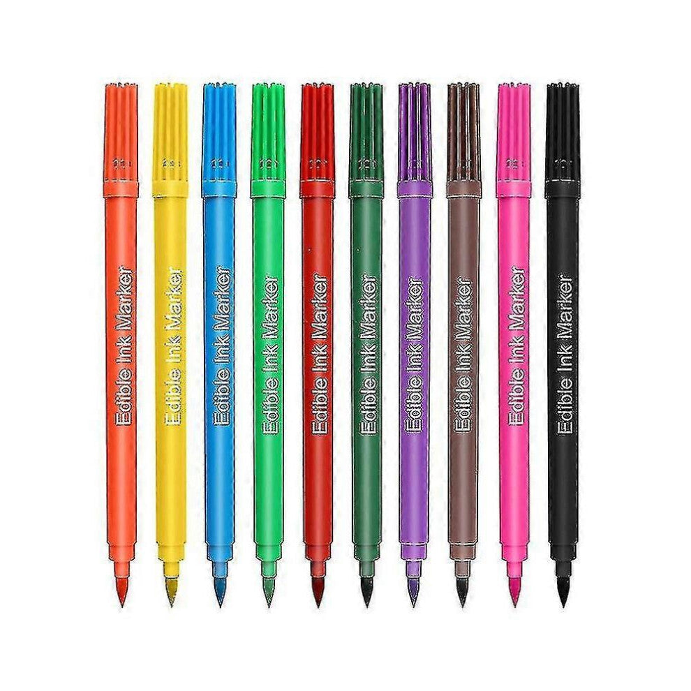 (As show, One size) Food Coloring Marker Edible Hook Line Drawing Pens JME