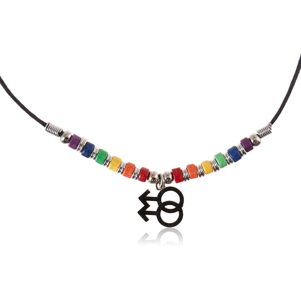 Gaysentials Necklace-Sticker Combo for Male  1.6 Ounce