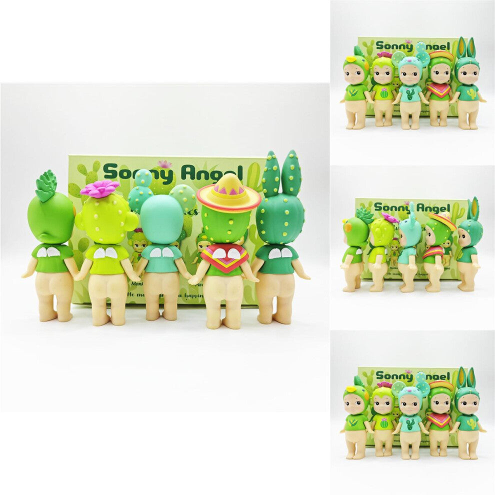 Plant Series Fun Cactus Angel Figurines Blind Box Toys For Creative Cake Decor Party And