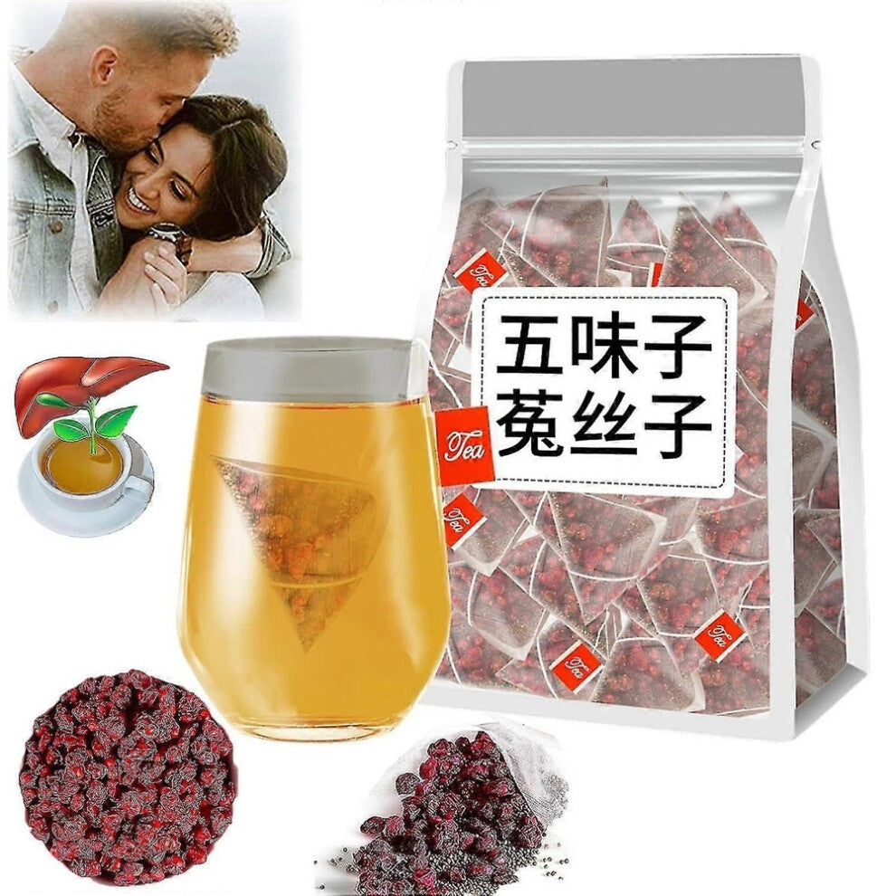 (5g*30 Bags) Five Flavors Goji Berry Tea, Liver And Kidney Care Tea, Mens Essentials Kidney Care Tea Five-flavor Goji Berries Nourishing Tea